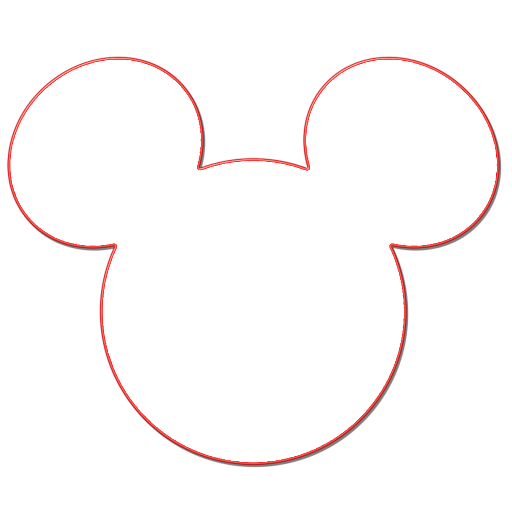 mickey mouse outline