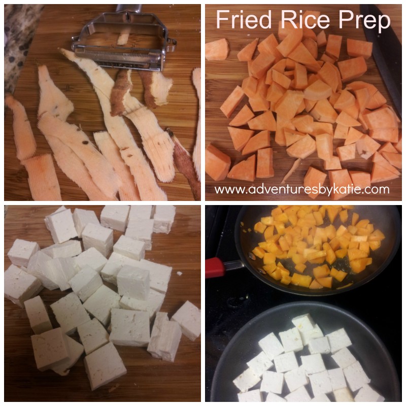 fried rice prep