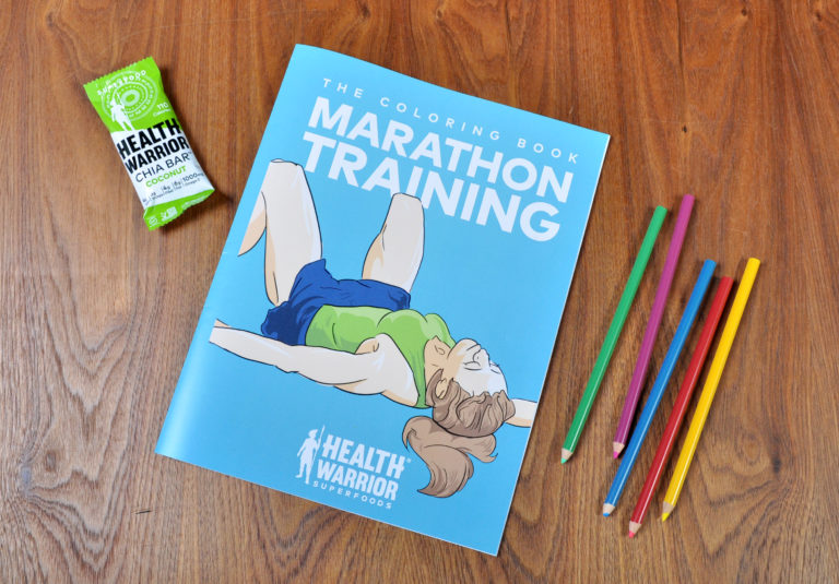 Healthy Warrior Chia Bars & Marathon Training Coloring Book