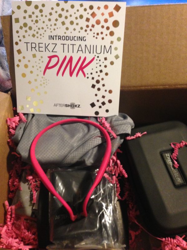 PINK Aftershokz Trekz Titanium Adventures By Katie