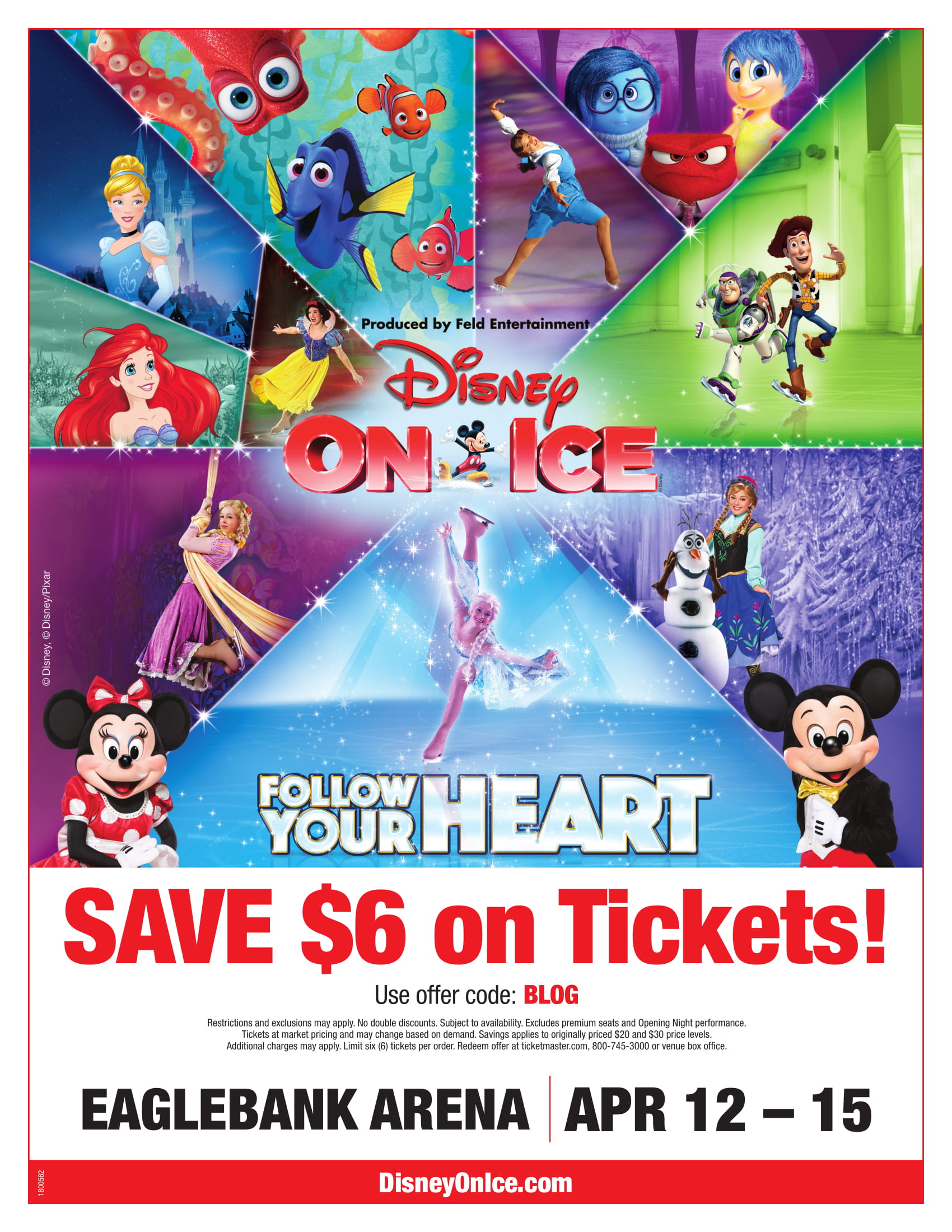 Disney On Ice presents Follow Your Heart is Coming to Eaglebank Arena