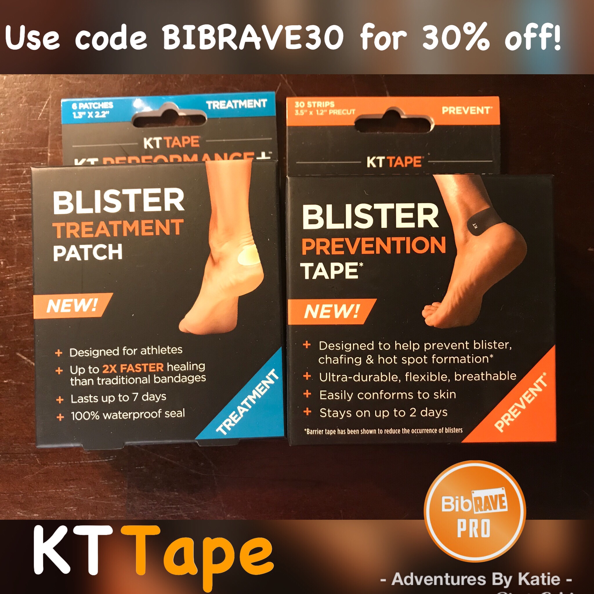 KT TAPE PERFORMANCE+ Blister Treatment Patch (box of 6) sports