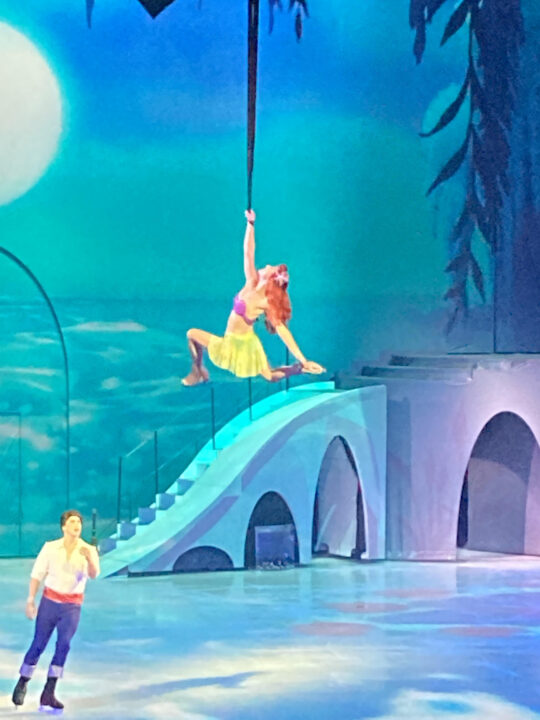 Ariel flying through the air
