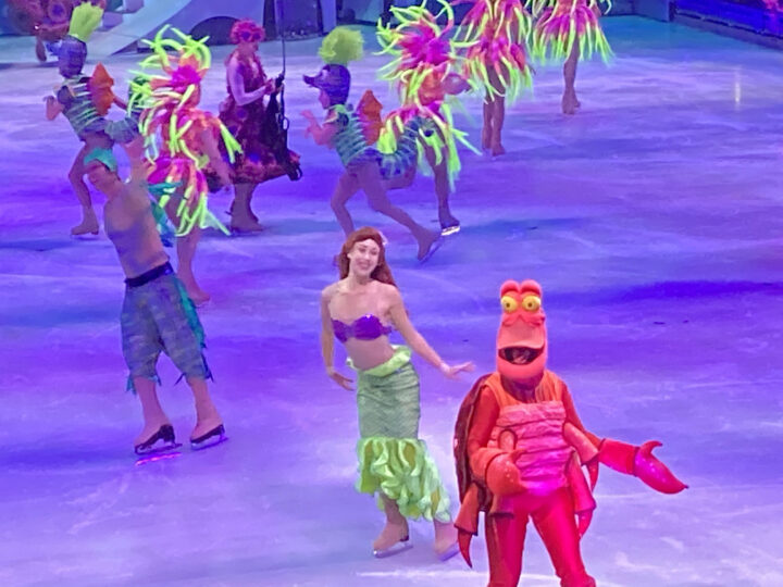 Ariel skating with Sebastian