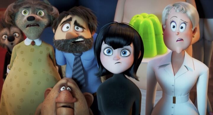 Hotel Transylvania: Transformania picture where everyone looks confused.