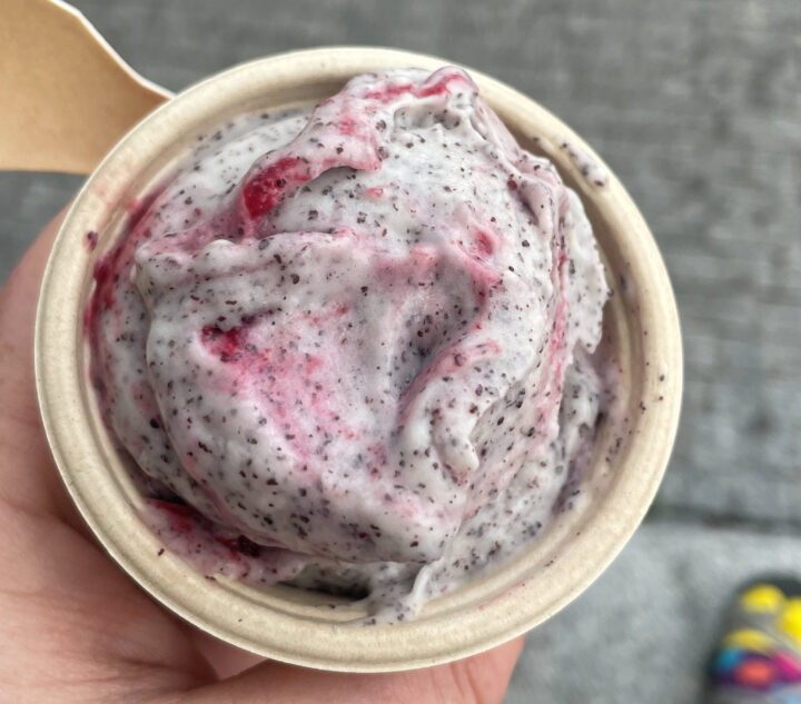 vegan poppyseed gelato